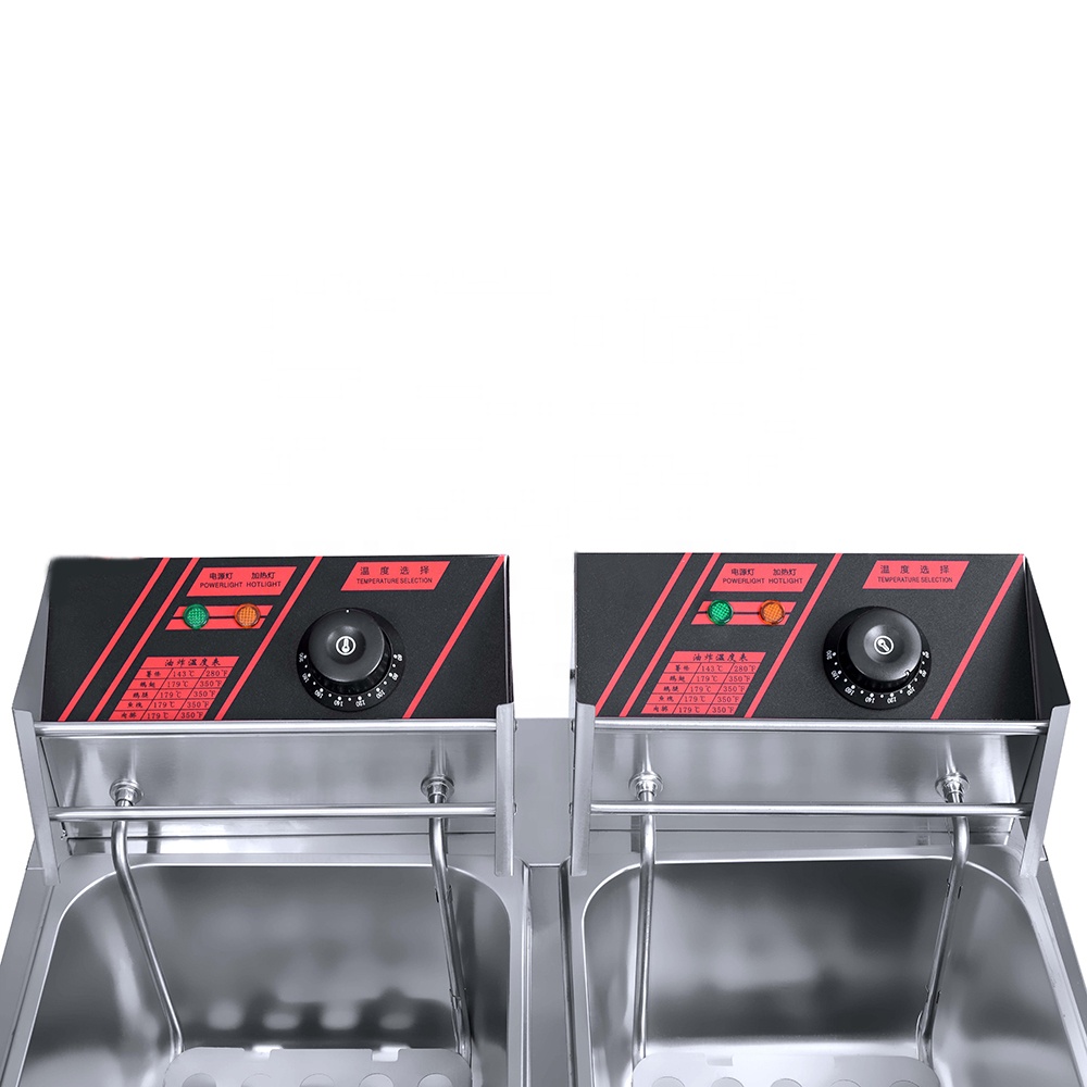 Deep Fryer Commercial - Double Tank Deep Fryer Machine Removable