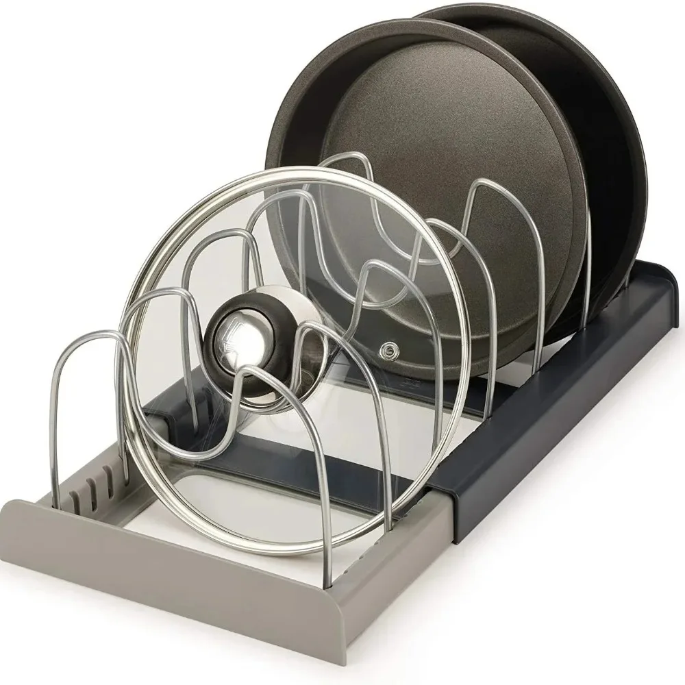 Commercial Kitchen Shelving - 2026 7-Grid Retractable Pot Rack Space