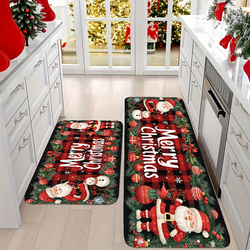 Kitchen Flooring Commercial - Vikama Santa Claus Carpet Kitchen Rug