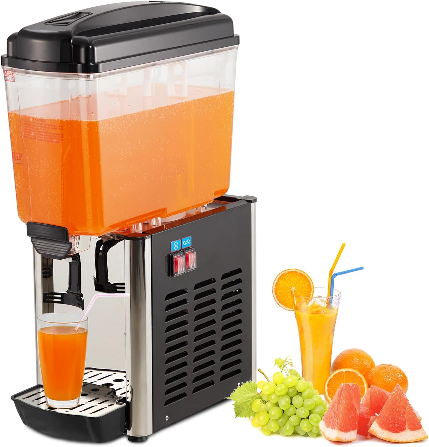 Cold Drink Dispenser - Tacleekii 18L Commercial Beverage Dispenser Singal