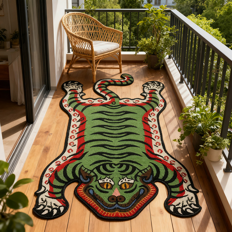 VIKAMA Tiger Pattern Rug Non-s - Commercial Dishwasher Table ulasan dan harga