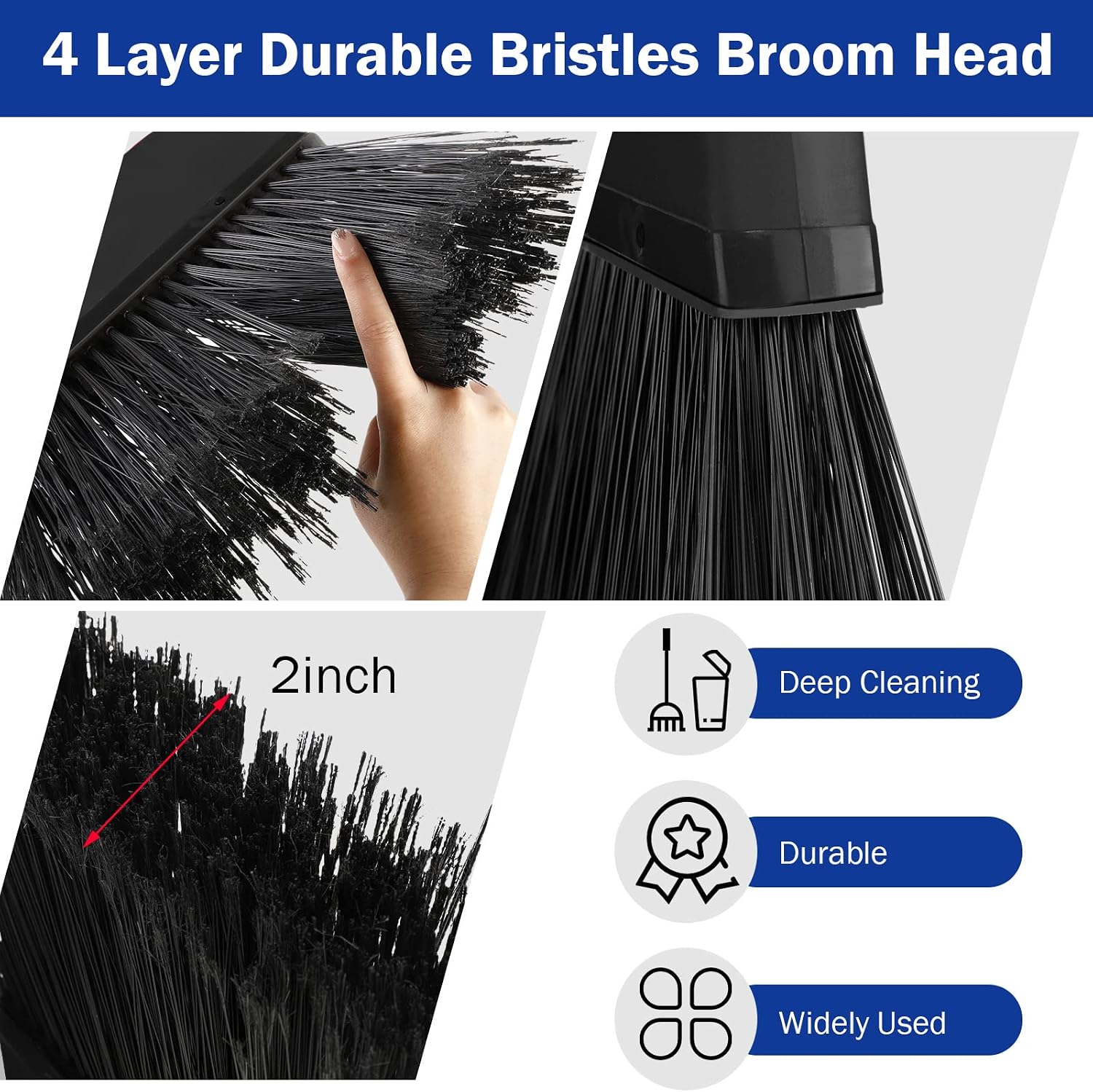 8 Pcs Outdoor Broom for Floor  - Commercial Kitchen Broom ulasan dan harga