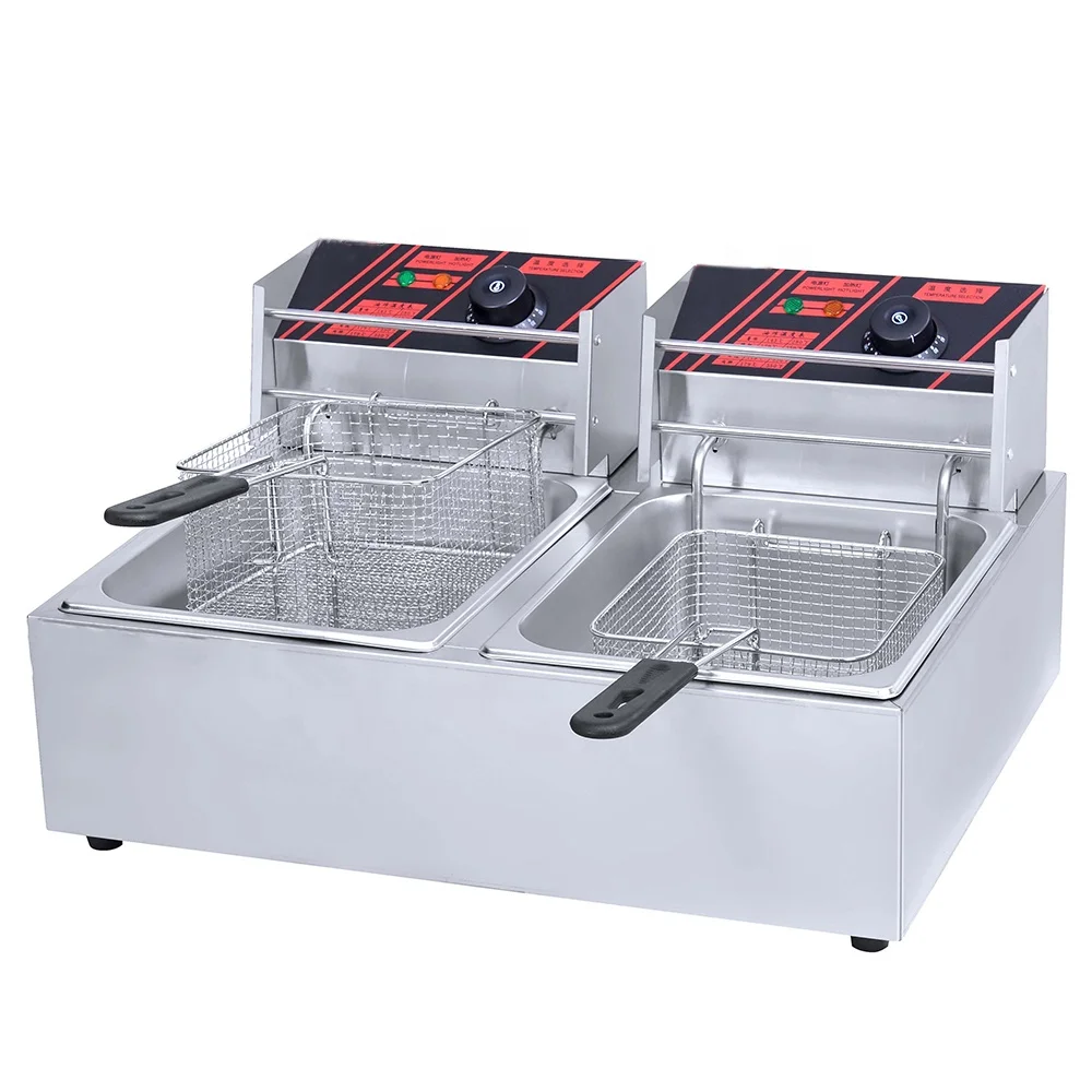 Double Tank Deep Fryer Machine - Deep Fryer Commercial ulasan dan harga
