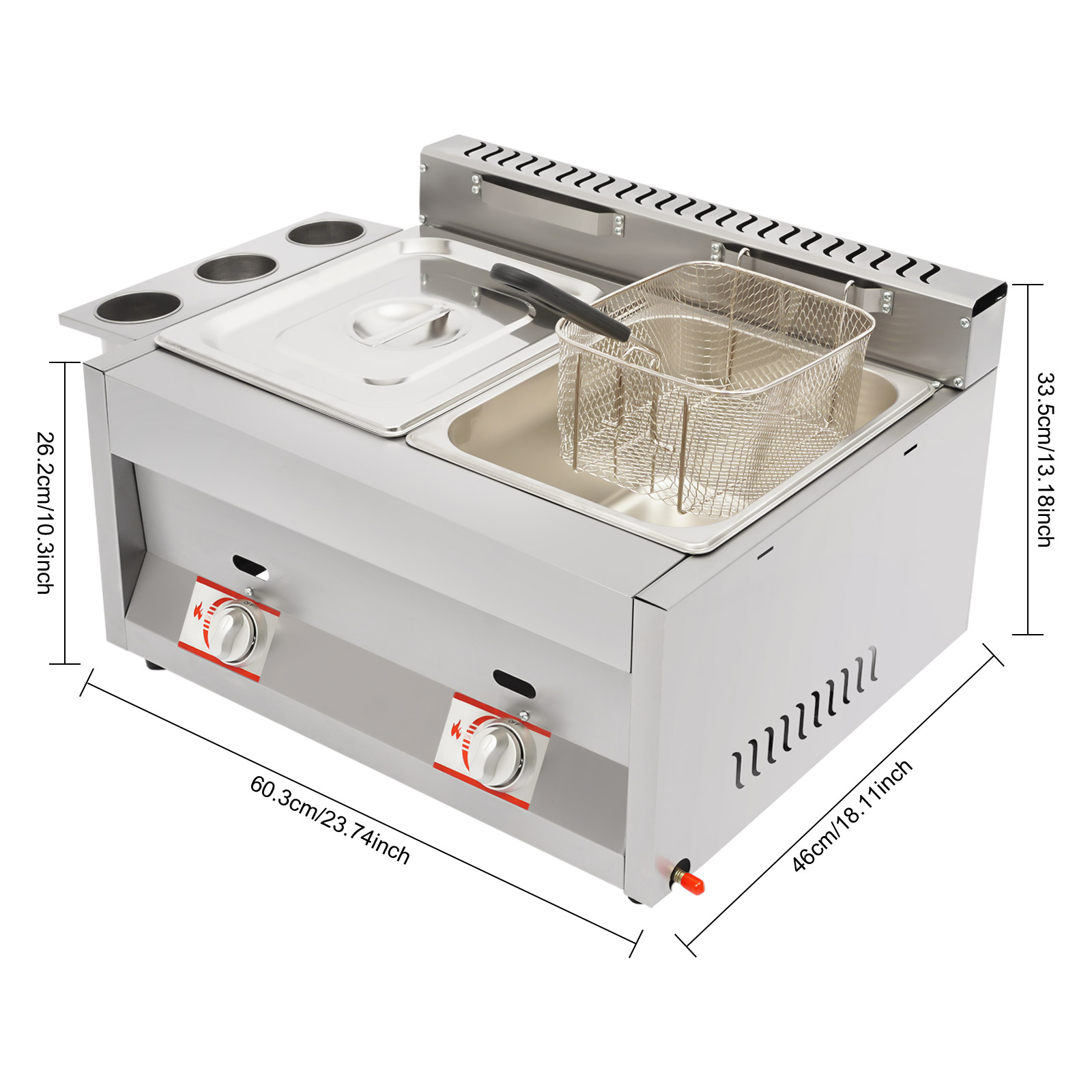 Commercial Deep Fryer 2-Tank 6 - Deep Fryer Commercial ulasan dan harga