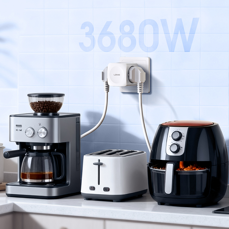 LDNIO 4 EU Outlet Power Cube,  - Commercial Kitchen In Residential Home ulasan dan harga