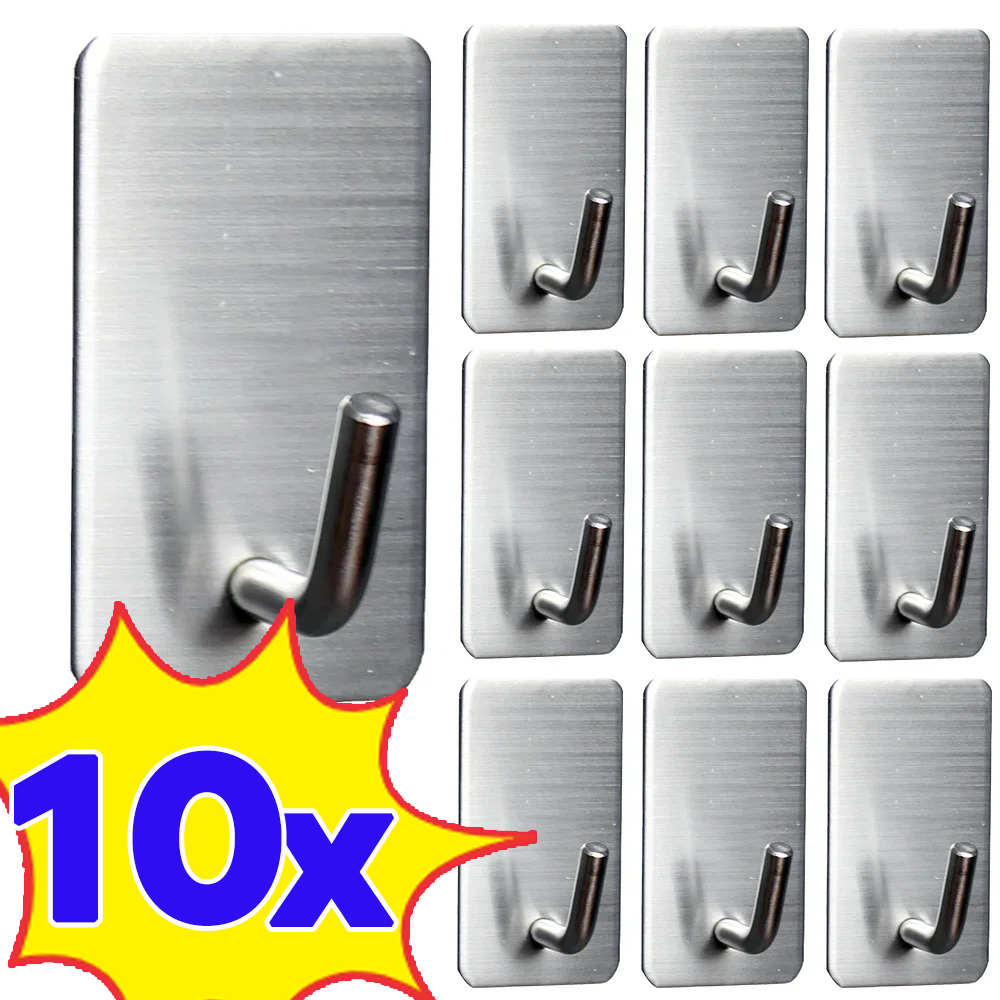 1-10Pcs Self Adhesive Hook Sta - Commercial Kitchen Shelving ulasan dan harga