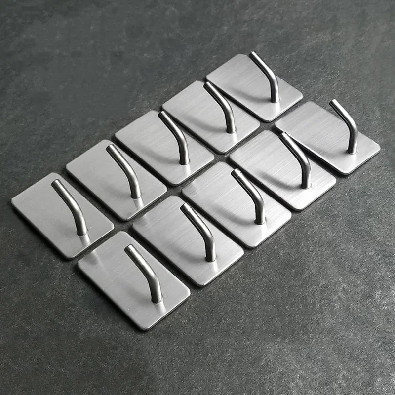 1-10Pcs Self Adhesive Hook Sta - Commercial Kitchen Shelving ulasan dan harga