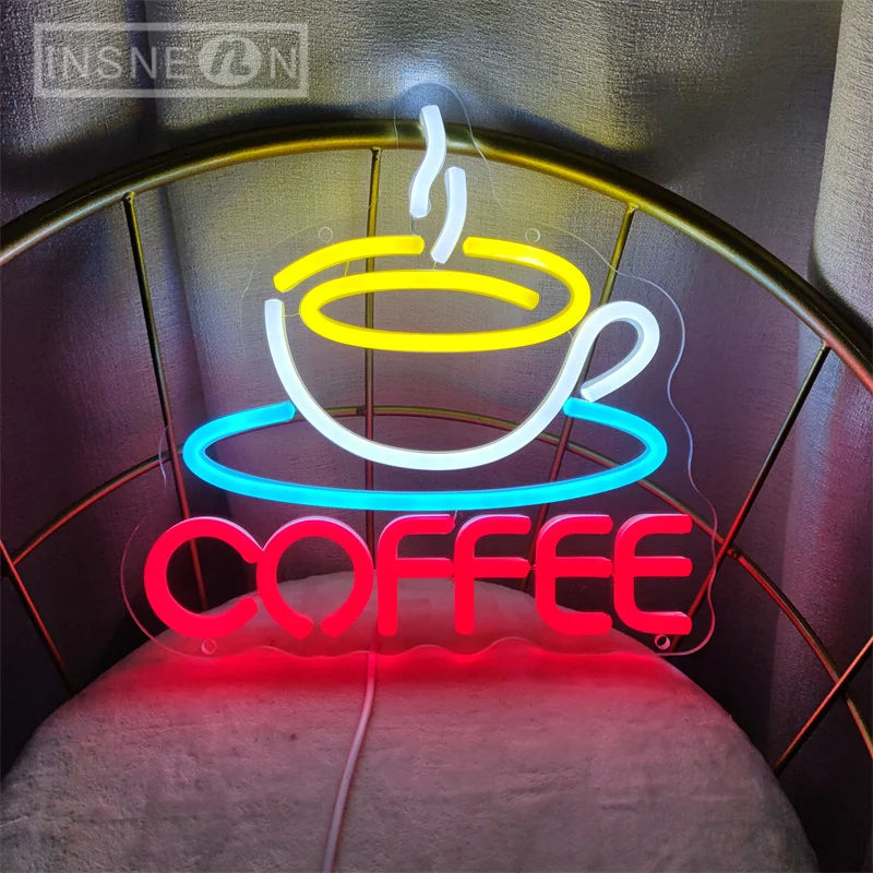 Coffee Cup Designed Neon Sign  - Commercial Kitchen Design ulasan dan harga