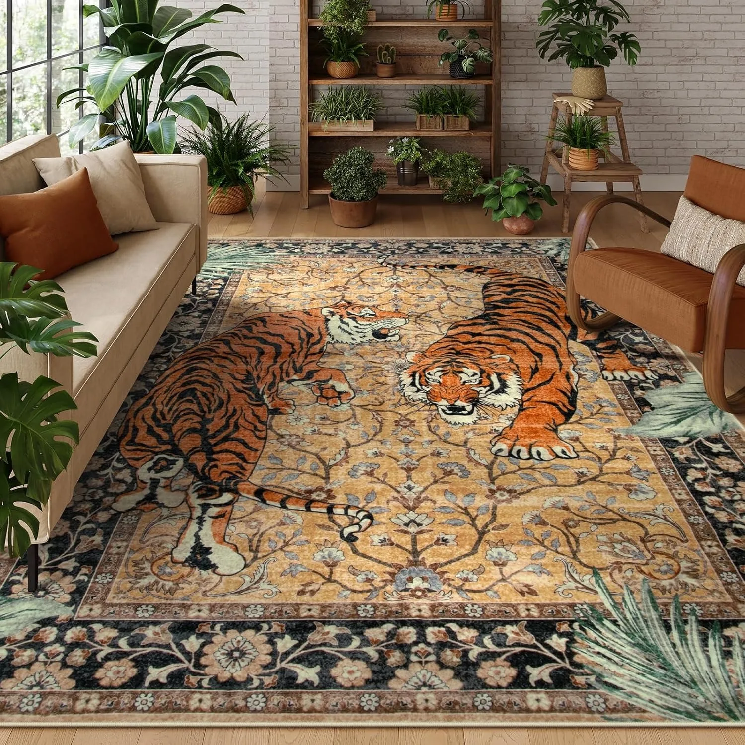 Jungle Tiger Rug for Living Ro - Commercial Dishwasher Table ulasan dan harga