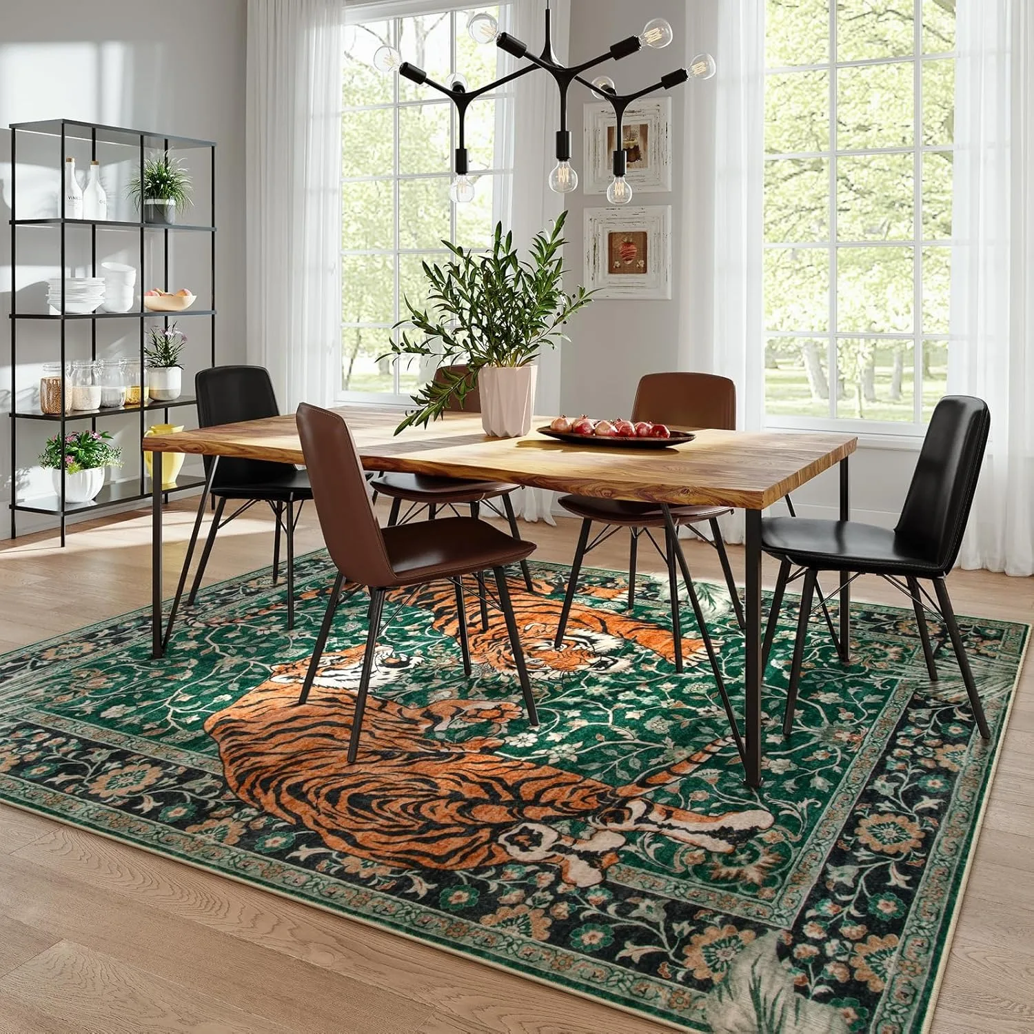 Jungle Tiger Rug for Living Ro - Commercial Dishwasher Table ulasan dan harga