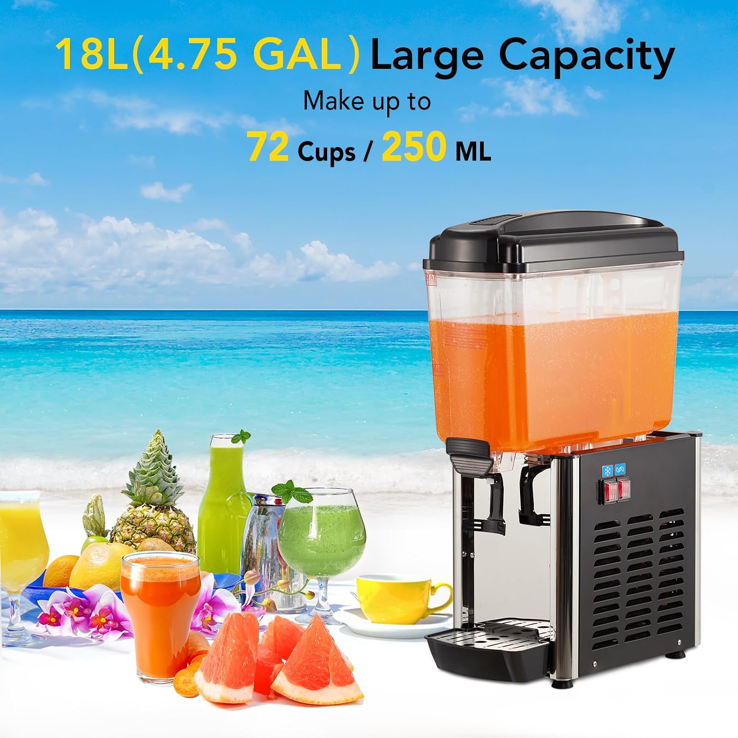 Tacleekii 18L Commercial Bever - Cold Drink Dispenser ulasan dan harga