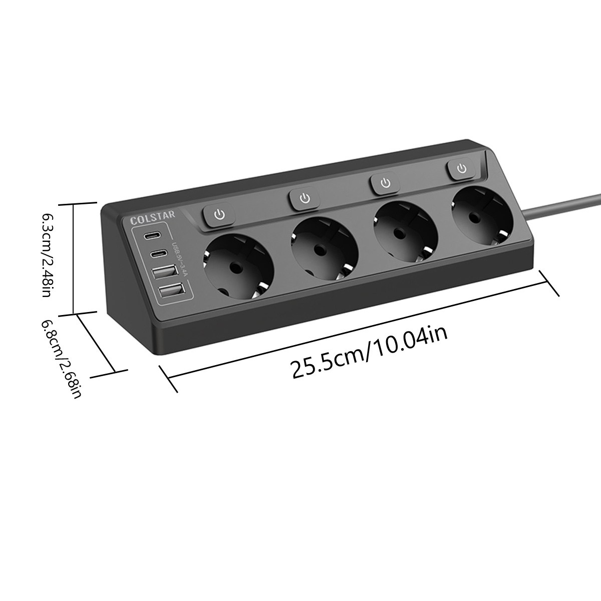 Power Strip Multi Plug 4 Socke - Commercial Kitchen In Residential Home ulasan dan harga