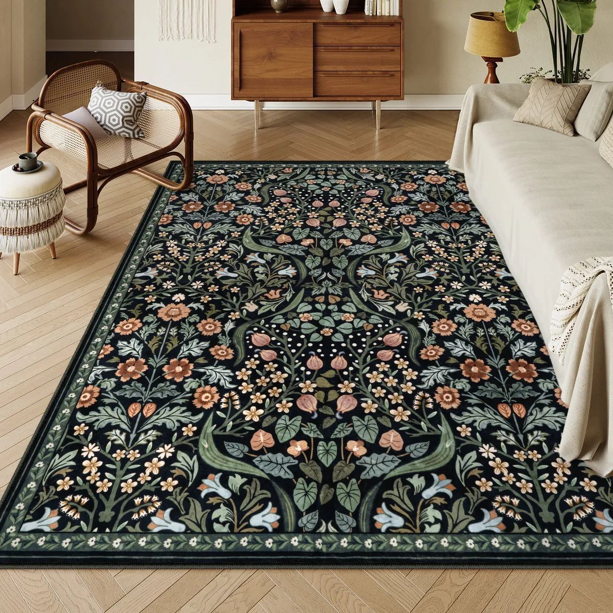 Bohemian Floral Abstract Style - Commercial Dishwasher Table ulasan dan harga