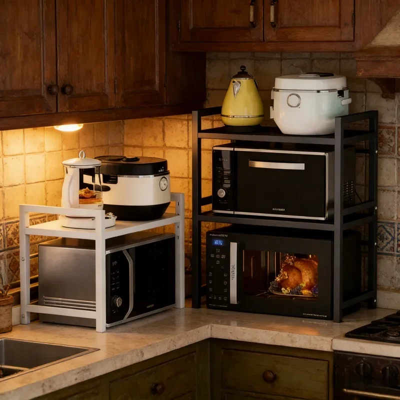 Kitchen Countertop 2Layer Micr - Commercial Kitchen Shelving ulasan dan harga