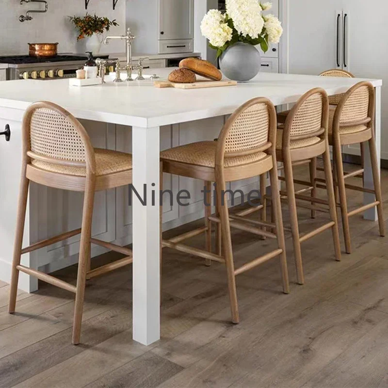 Solid Wood Rattan Kitchen Bar  - Commercial Kitchen Design ulasan dan harga